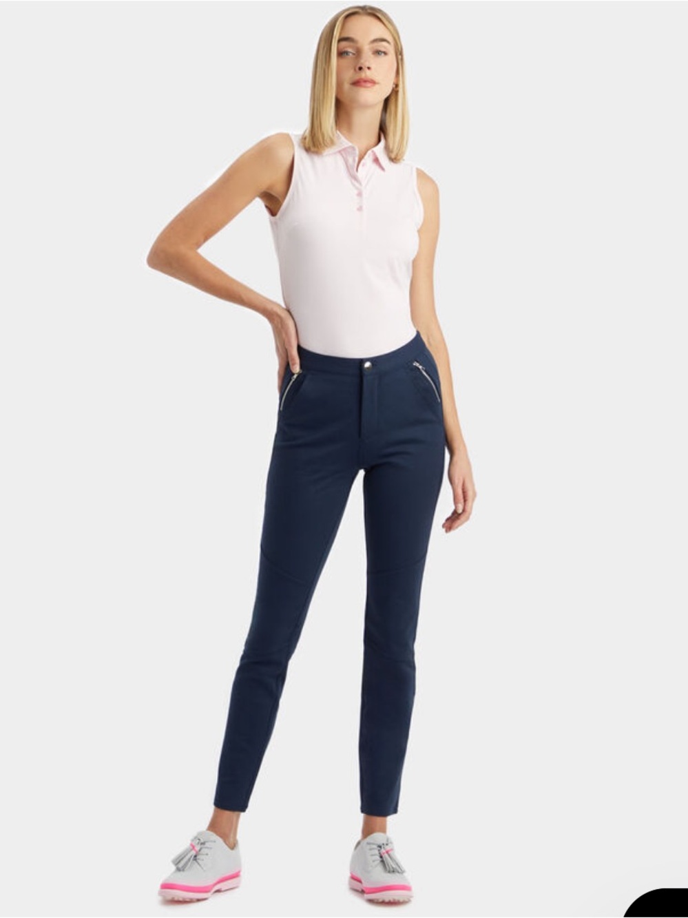 G/FORE Women's Double Knit Moto Legging in twilight size 4